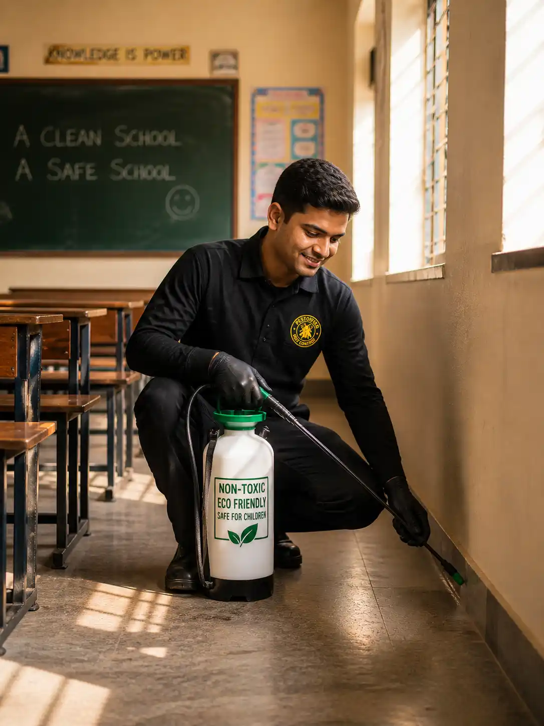 School pest control non-toxic solutions
